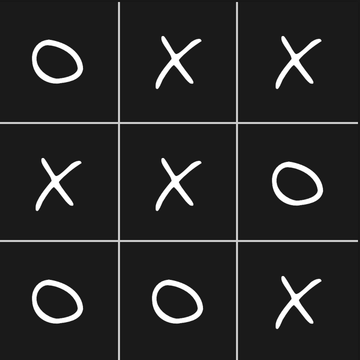 三目並べのゲームに必要な「X」と「O」の数はいくつですか？