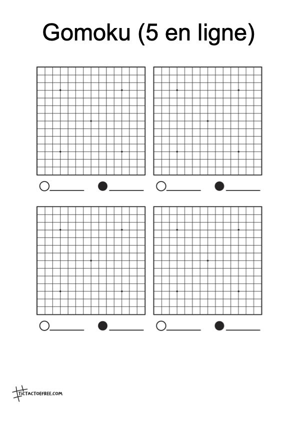 Gomoku (5 en ligne) 2*2