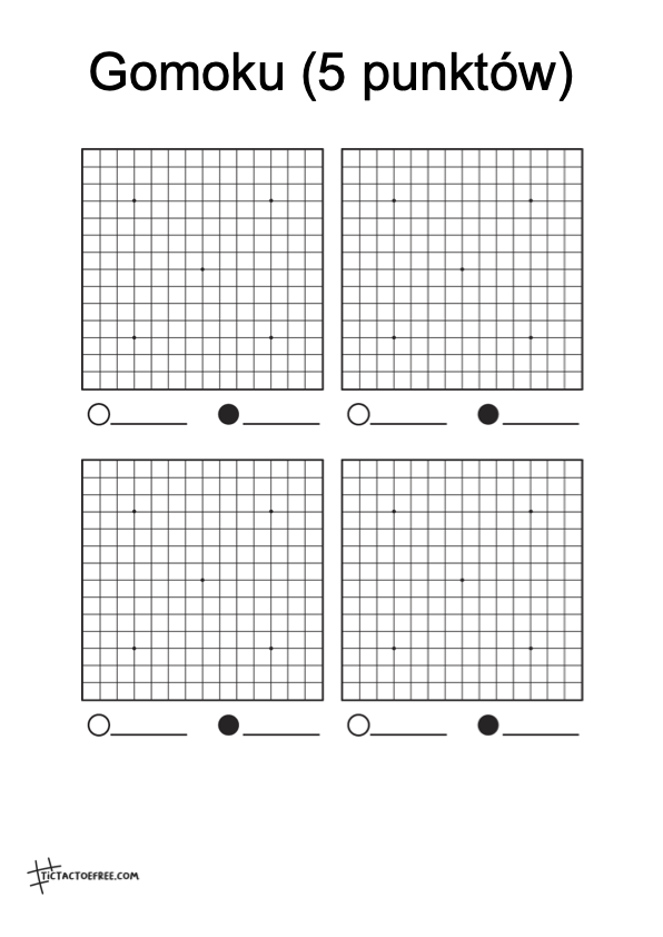 Gomoku (5 punktów) 2*2