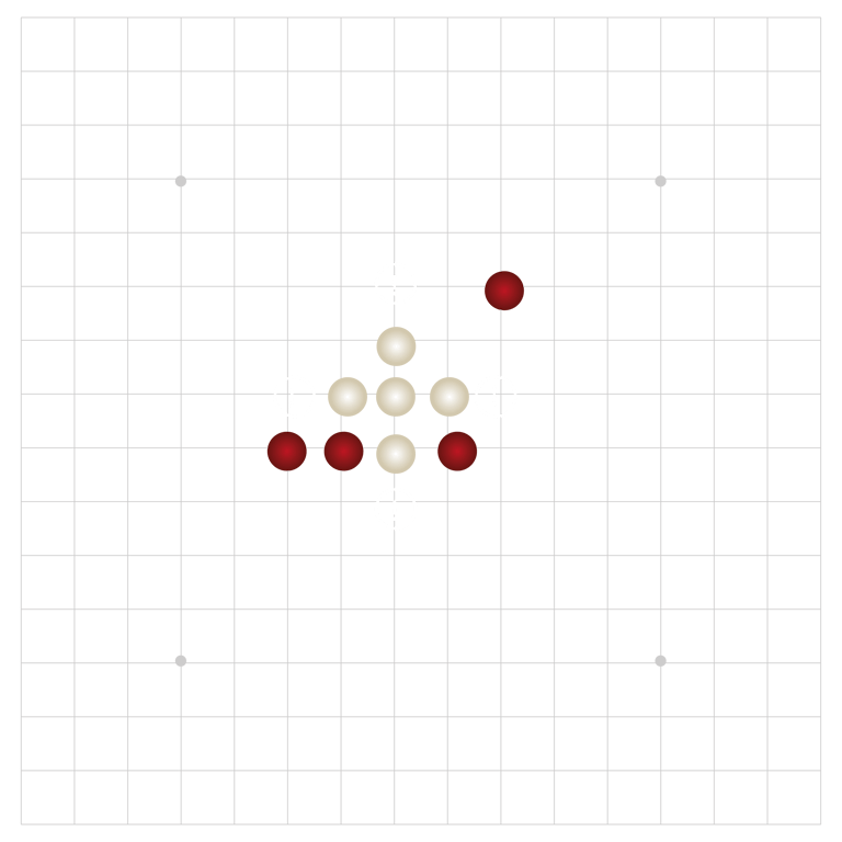 Doble tres en Gomoku