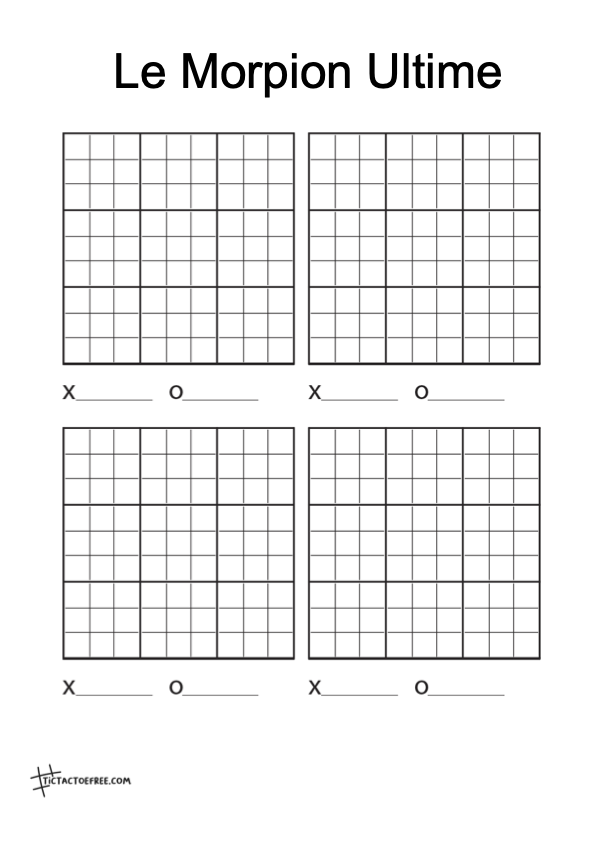 Le Morpion Ultime 2*2