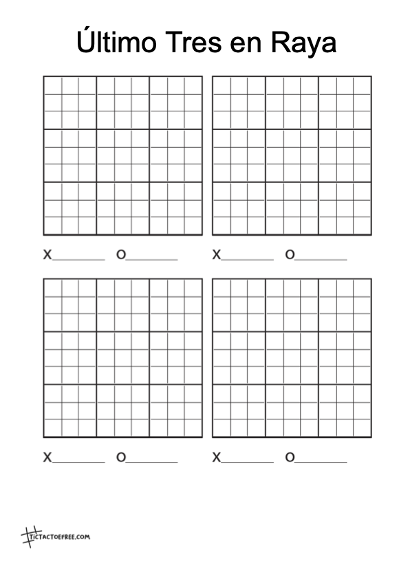 Último Tres en Raya 2*2